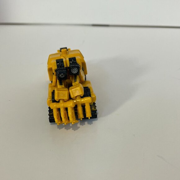 Vintage Transformer Transforming Yellow Bull Dozer Consturction Action Figure - Picture 6 of 11